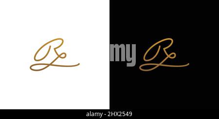 Design moderno ed elegante con logo RL Illustrazione Vettoriale
