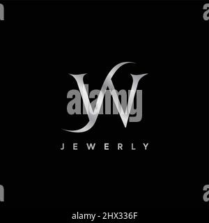 Il logo WS iniziale è elegante e lussuoso Illustrazione Vettoriale