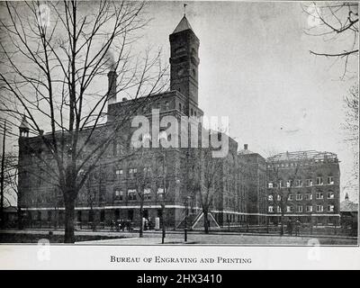 Bureau of Engraving and Printing, Washington dal libro ' il monumento di Washington illustrato; guida completa e storia; fatti e figure autentici; città pittorica di Washington ' di Ina Capitola Emery, pubblicato nel 1913 Foto Stock