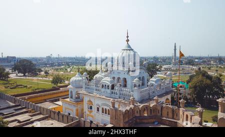 Vista panoramica aerea al Forte di Lahore, cittadella nella città di Lahore, Pakistan Foto Stock