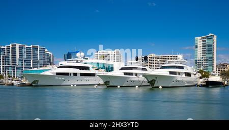 Lungomare di Sarasota da Bayfront Park a Sarasota Florida USA Foto Stock