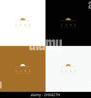 Moderno ed elegante logo a cupola Illustrazione Vettoriale