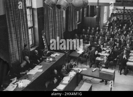 Criminali - Norimberga Trails - file di guerra della Germania. Dicembre 3, 1945. (Foto della Associated Press Ltd.) Foto Stock