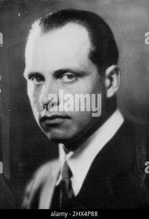 Fidanzamento alla principessa Ileana -- Ritratto del Principe Anton von Habsburg che è fidanzato alla principessa Ileana di Romania. Giugno 19, 1931. Foto Stock