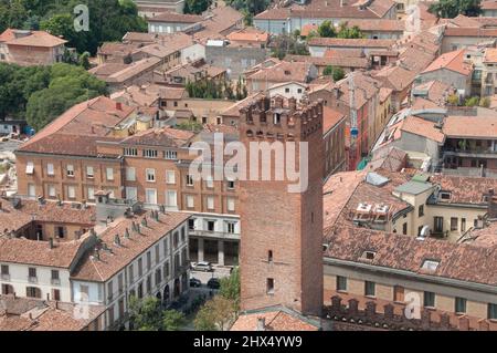 Back roads Nord Italia - Drive 5, Back roads Nord Italia, Lombardia, Cremona, vista sulla città dal Torrazzo (campanile) Foto Stock