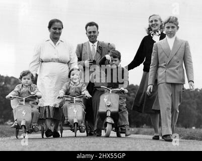 Roberto Rossellini. Ottobre 15, 1954. Foto Stock