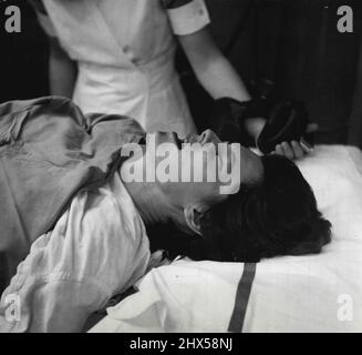 Scene di maternità - Hosp. & Med. Giugno 19, 1950. (Foto di David Linton, Black Star). Foto Stock