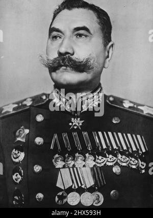 Capi Servizio sovietico; Maresciallo dell'Unione Sovietica Semyon Budenny. Maggio 08, 1953. (Foto con fotocamera premere) Foto Stock