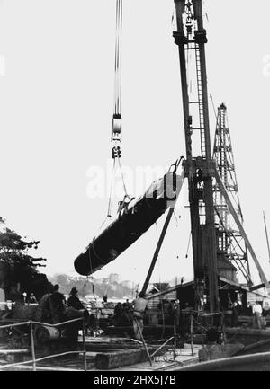 Sottomarino midget - attacco del porto di Sydney (1942) - inclusi: Danni, memoriali, funerali. Febbraio 12, 1938. Foto Stock
