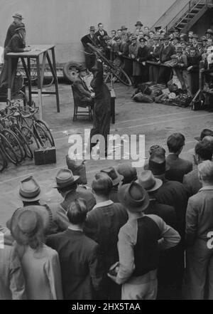 Vendite all'asta & Auctioneers - commerci & commercianti. Settembre 03, 1947. Foto Stock