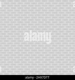 Astratto sfondo grigio mattone muro edificio carta da parati motivo senza giunture vettoriale Illustrazione Vettoriale