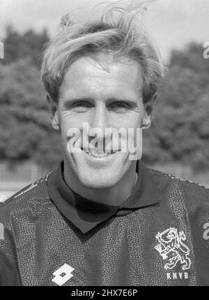 Hans Breukelen football psv Eindhoven e nella Nationalteam dei Paesi Bassi al Campionato europeo in Svezia 1992 Foto Stock