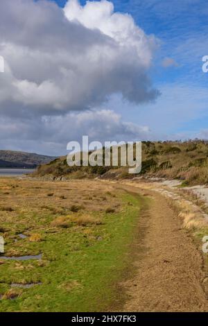 White Creek Bay vicino a Arnside ion Cumbria Foto Stock