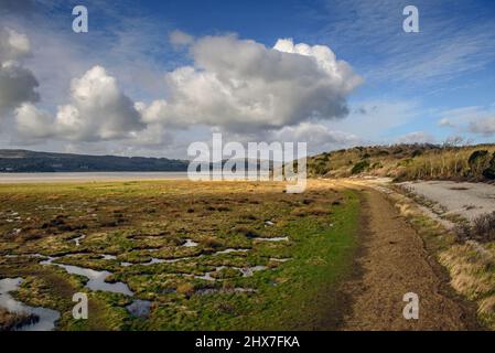 White Creek Bay vicino a Arnside ion Cumbria Foto Stock