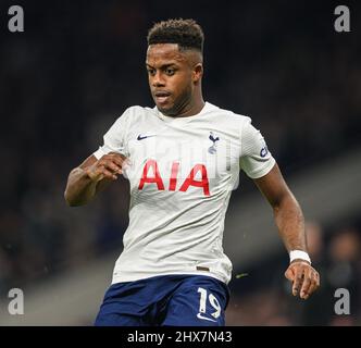 07 Marzo 2022 - Tottenham Hotspur v Everton - Premier League - Tottenham Hotspur Stadium Tottenham Hotspur's Ryan Sessegnon durante la Premier League Foto Stock