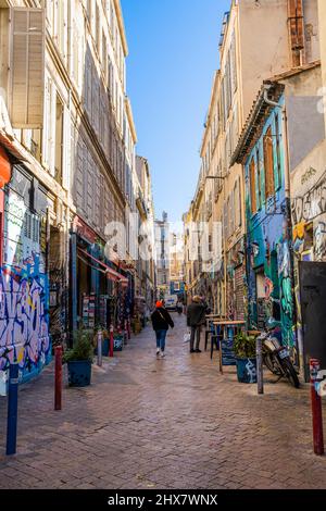 Cours Julien, Quartier de la Plaine Marsiglia Francia Paca Foto Stock