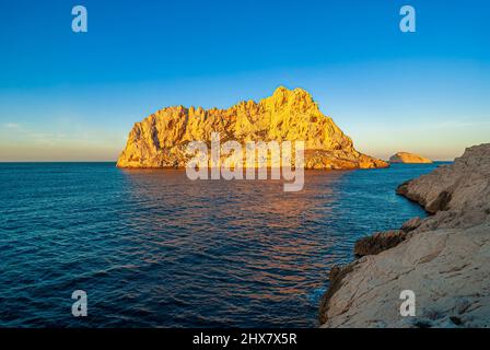 Île Maire dans l'archipel de Riou, au sud de Marseille, Les Goudes, Francia Bouche du Rône Foto Stock