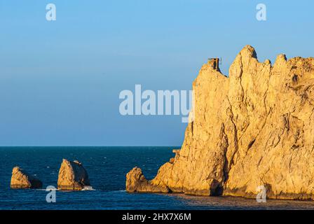 Île Maire dans l'archipel de Riou, au sud de Marseille, Les Goudes, Francia Bouche du Rône Foto Stock