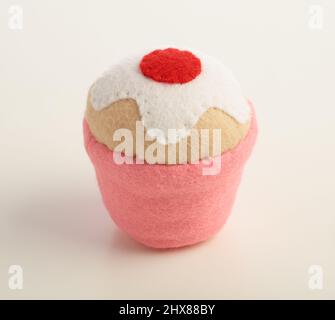 Feltro cupcake (Mummy mi ha fatto) Foto Stock