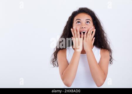 Ragazza sorpresa Foto Stock