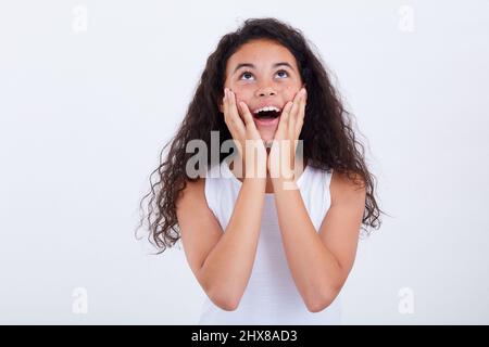 Ragazza sorpresa Foto Stock