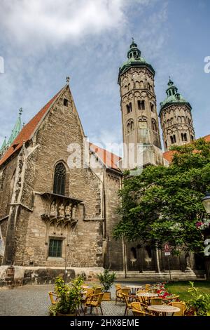 Monumento storico della cattedrale di Naumburg in Germania Foto Stock