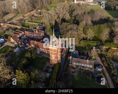 Water Tower presso l'ex Warnham Lodge, Un edificio classificato di grado II a Warnham, Horsham, West Sussex Inghilterra Foto Stock