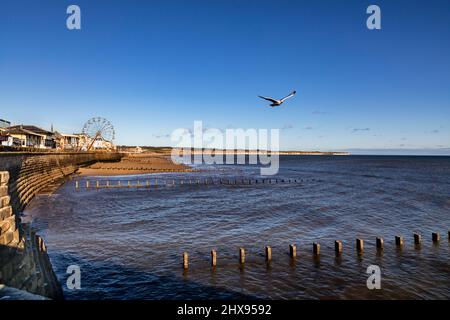 Bridlington, una città balneare e una parrocchia civile sulla Holderness Coast del Mare del Nord nel East Riding of Yorkshire, Inghilterra. Foto Stock