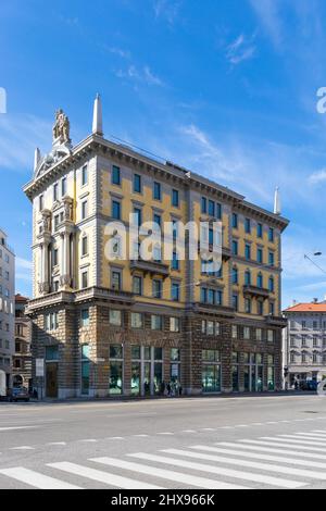 Architettura Trieste, Friuli Venezia Giulia, Italia Foto Stock