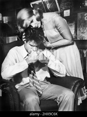 Warren Beatty, Eva Marie Saint, sul set del film, 'All Fall Down', MGM, 1962 Foto Stock