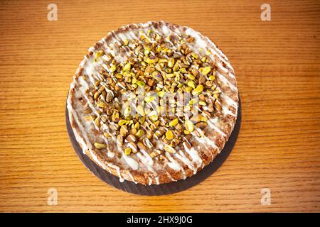Torta al pistacchio Foto Stock