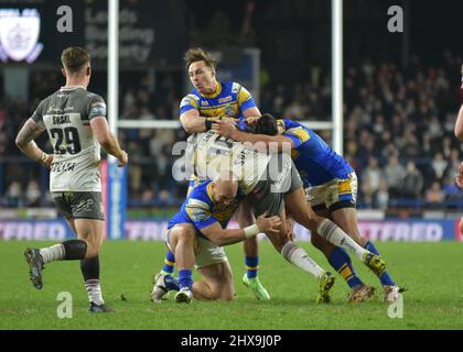 Leeds, Regno Unito. 10th Mar 2022. Gioco della Super League tra Leeds Rhinos e Hull FC nel 10.03.2022 all'Headingley Stadium di Leeds, UK Credit: Craig Cresswell/Alamy Live News Foto Stock