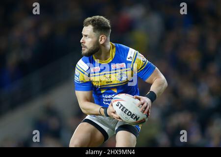 Leeds, Regno Unito. 10th Mar 2022. Headingley Stadium, Headingley, Leeds, West Yorkshire, 10th marzo 2022. Betfred Super League Leeds Rhinos vs Hull FC Aidan Sezer di Leeds Rhinos. Credit: Touchlinepics/Alamy Live News Foto Stock