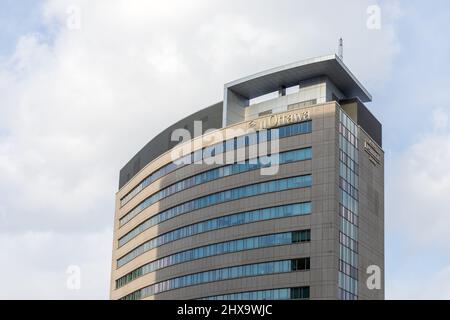 Ottawa, Canada - 27 febbraio 2022: Edificio dell'Università di Ottawa in Canada. Foto Stock