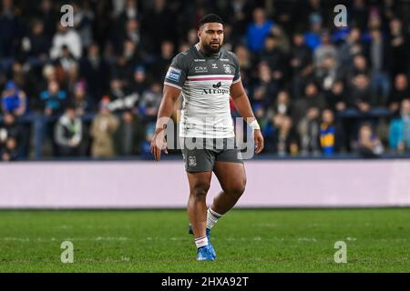 Leeds, Regno Unito. 10th Mar 2022. Chris Satae (10) di Hull FC durante la partita in , il 3/10/2022. (Foto di Craig Thomas/News Images/Sipa USA) Credit: Sipa USA/Alamy Live News Foto Stock