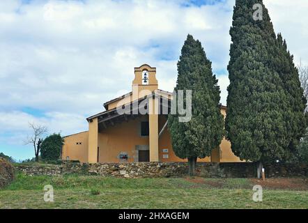 Eremo di Sant Guillermo a Campins nella regione Valles Provincia Orientale di Barcellona,Catalogna,Spagna Foto Stock