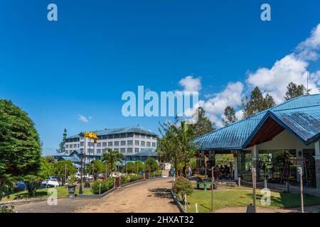 NUWARA ELIYA, SRI LANKA - DICEMBRE 29,2021: Costruzione della Blue Field Tea Factory a Nuwara Eliya, Sri Lanka. Foto Stock