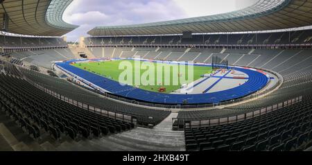 Berlino, Germania - 4 agosto 2019: Olympiastadion Olympic Stadium Foto Stock