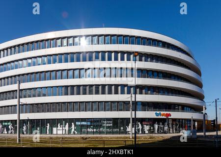 Trivago, sede a Dusseldorf Foto Stock