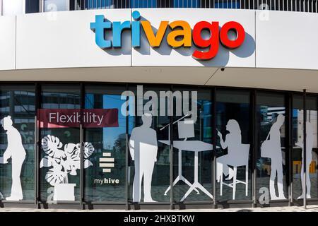 Trivago, sede a Dusseldorf Foto Stock