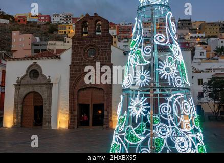 La Chiesa dell'Assunzione nella città portuale di San Sebastian a la Gomera, Isole Canarie, Spagna Foto Stock