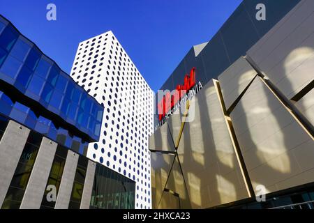 Quality Hotel Friends by Westfield Mall of Scandinavia and Friends Arena, Solna, Stoccolma, Svezia. Foto Stock