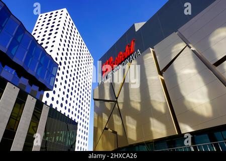 Quality Hotel Friends by Westfield Mall of Scandinavia and Friends Arena, Solna, Stoccolma, Svezia. Foto Stock