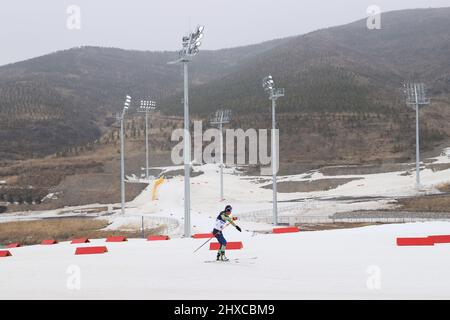 Zhangjiakou, Hebei, Cina. 11th Mar 2022. General view Biathlon : Women's Individual 12,5km in piedi durante i Giochi Paralimpici invernali di Pechino 2022 al National Biathlon Centre di Zhangjiakou, Hebei, Cina . Credit: Yohei Osada/AFLO SPORT/Alamy Live News Foto Stock