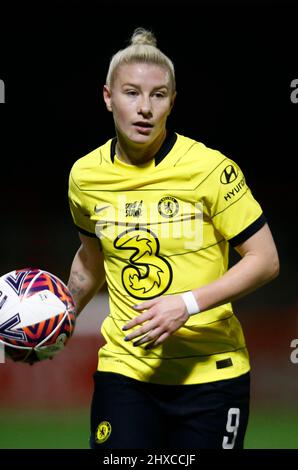 DAGENHAM, INGHILTERRA - MARZO 10: Chelsea Women Bethany Inghilterra durante Barclays fa Women's Super League match tra West Ham United Women e Chelsea Foto Stock