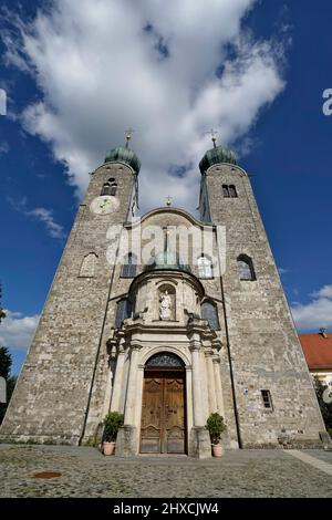 Germania, Baviera, alta Baviera, Chiemgau, Altenmarkt an der Alz, Monastero di Baumburg, Chiesa del Monastero di Santa Margherita Foto Stock