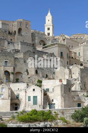 Impressione intorno a Matera nella regione della Basilicata nel Sud Italia Foto Stock