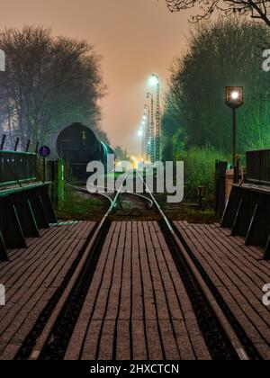 Ferrovia locale di Augusta Foto Stock