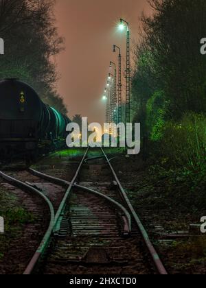 Ferrovia locale di Augusta Foto Stock