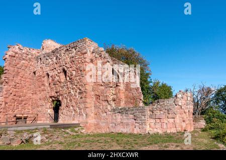 Reichsburg Kyffhausen, cappella del castello inferiore Foto Stock